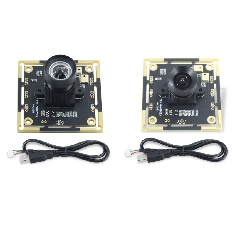 

USB Camera WideAngle Lens Assembly F22 Video Camera Module 1920x1080 Resolution USB Board Built-in Microphone