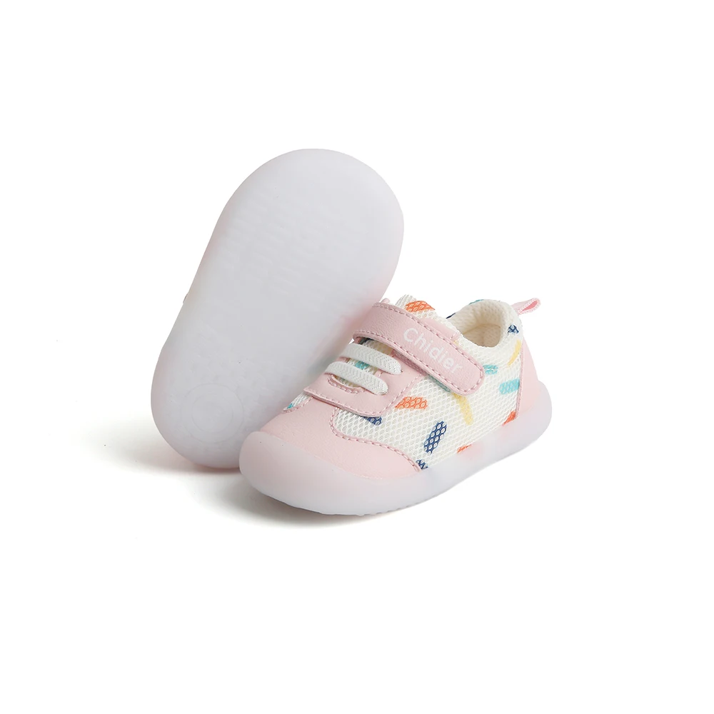 Baby Boys Girls Breathable Mesh Toddler Shoes 1-2 Years old Non-slip Soft-soled Sneakers 5