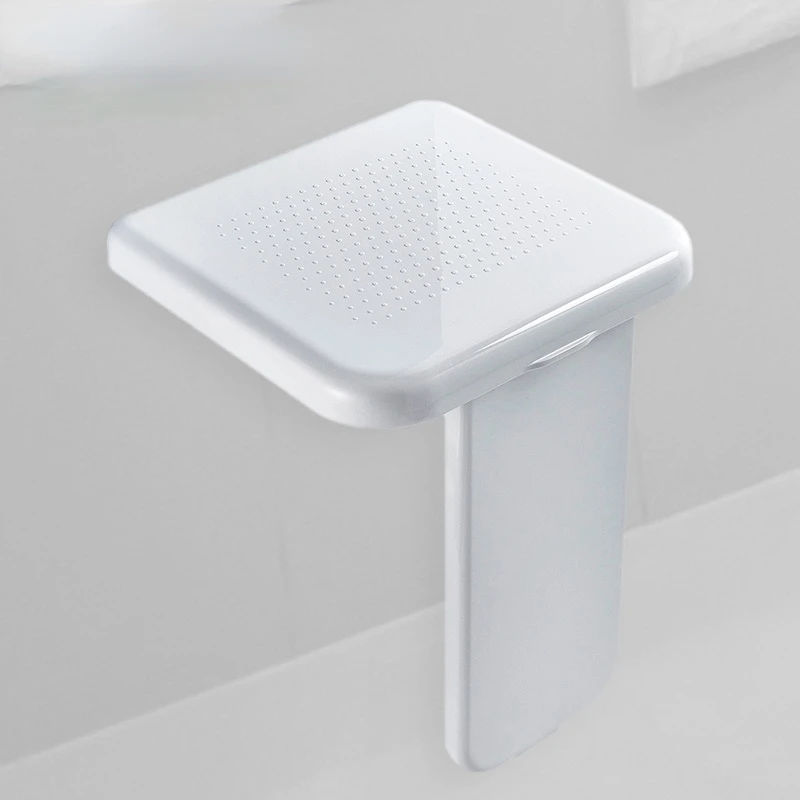 Folding Shower Seat Wall Mounted Shower Seat Toilet Seat Household Shower Room Bath Bench Shoes Footstool Shower Bench 4