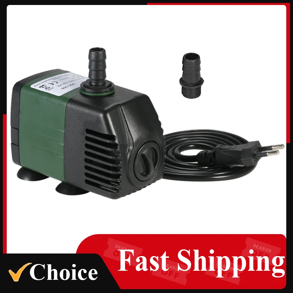 Submersible Water Pump 1500L/H 25W Submersible Water Pump for Aquarium Tabletop Fountains Pond Water Gardens and Hydroponic Systems with 2 Nozzles