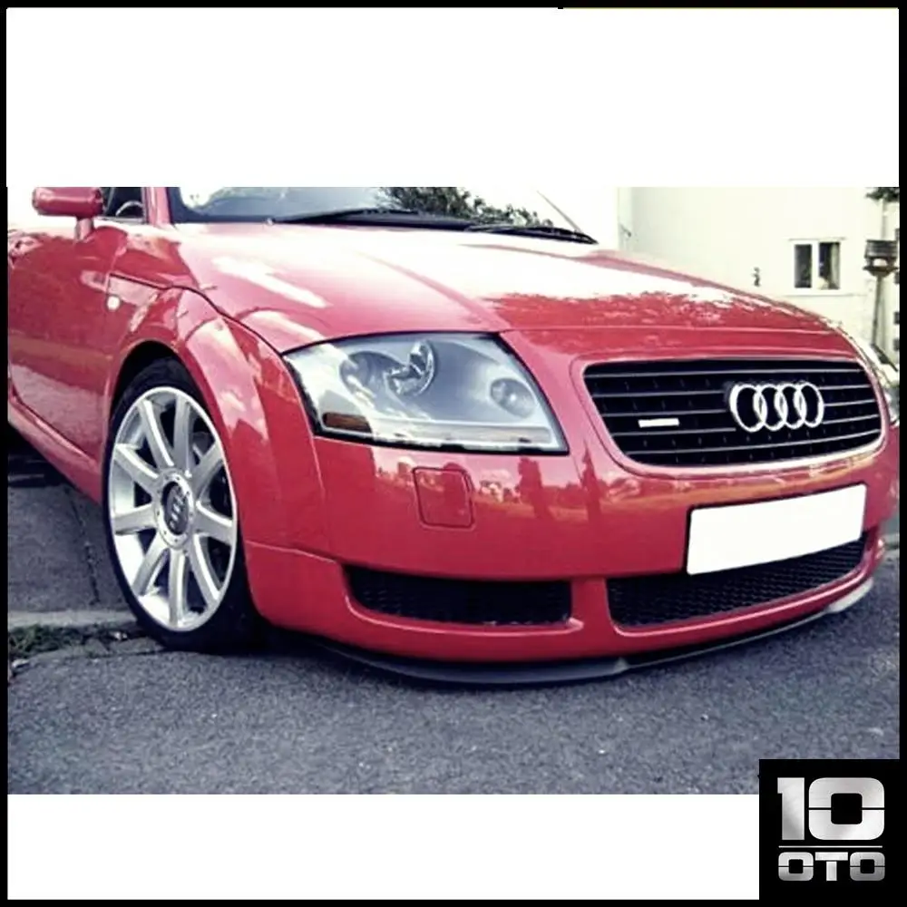 Per Audi-Tt Mk1 8N Cupra R Anteriore Nero Brillante Spoiler Paraurti Anteriore Euro Spoiler Lip Universal 3 Pcs Body Kit
