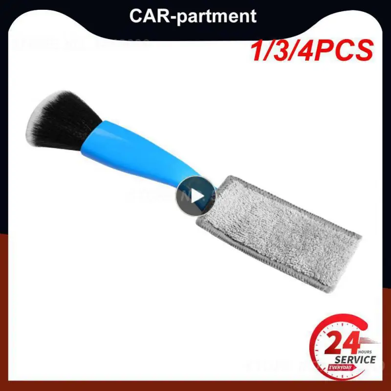 

1/3/4PCS Car Cleaning Tools Air Conditioning Air Outlet Cleaning Dust Removal Soft Brush Multifunctional Auto Interior Cleaning