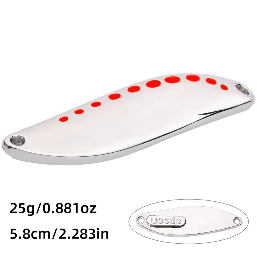 Premium Metal Vib Leech Spinners – Versatile Spoon Lures for Bass, Pike, and Perch Fishing