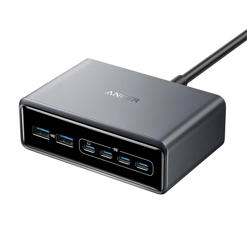 Anker Prime Charger 200W/250W 6 ポート GaN 充電ステーション USB-C PD デスクトップ充電器 急速充電機能付き iPhone 対応