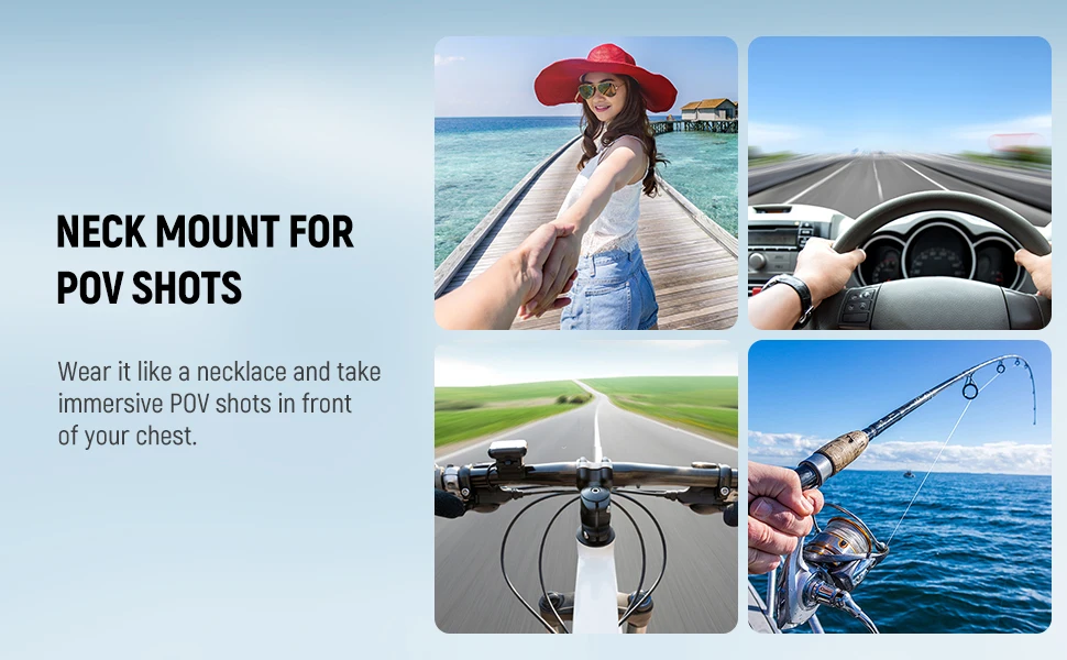 NEEWER Magnetic Neck Holder w/Hands-Free Chest Mount for /DJI/Insta360/Magsafe i