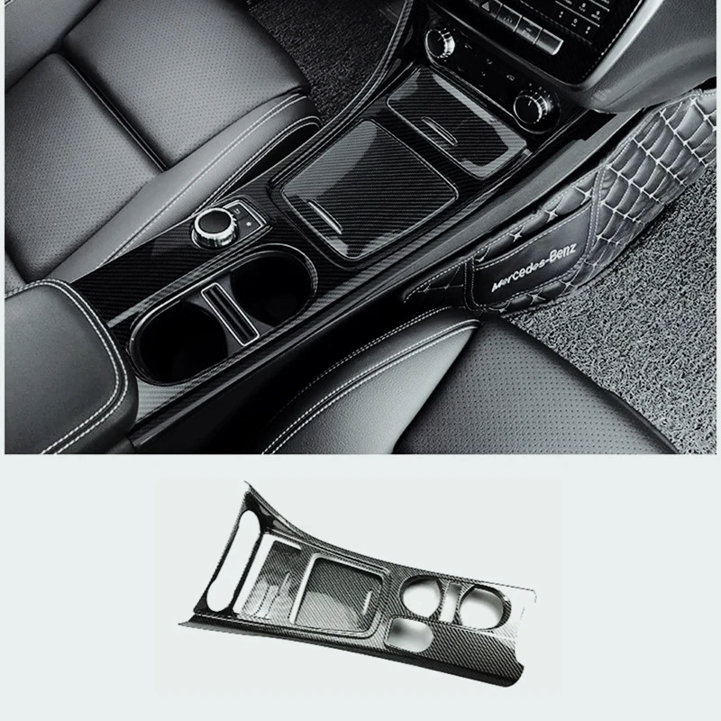 메르세데스 GLA CLA A클래스 W176 2013-2018 좌핸들용 차량 센터 콘솔 물컵 홀더 패널 장식품