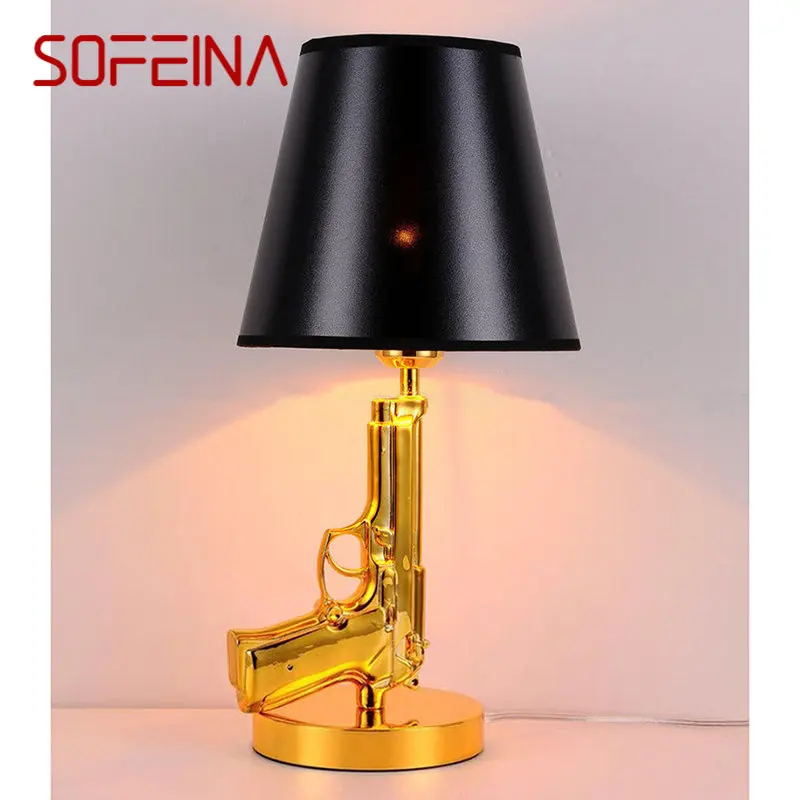 

SOFEINA Nordic Table Lamp Modern Vintage Creative Design LED Resin Desk Light Fashion Decor for Living Room Bedroom Bedside