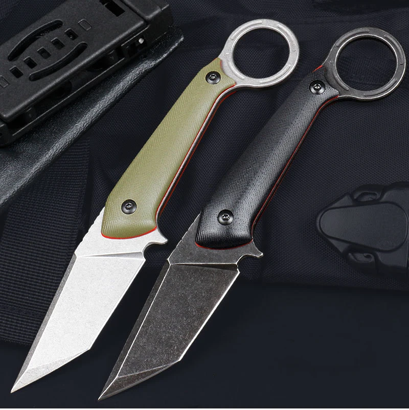 

Fixed Blade Knife Full Tang Small Outdoor EDC Pocket Knife For Camping Hunting Survival Tool Knives High Quality With K Sheath