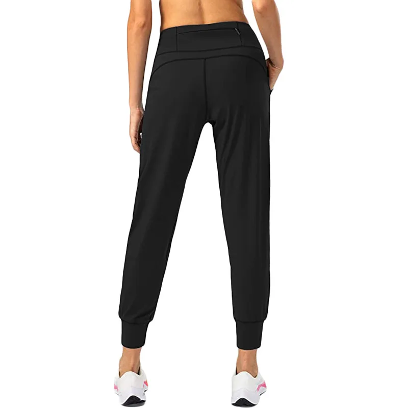 Fitness Sports Pants Women Quick Dry Loose Cycling Running Yoga Pants Female Streetwear Zipper Pocket Sports Pants 5