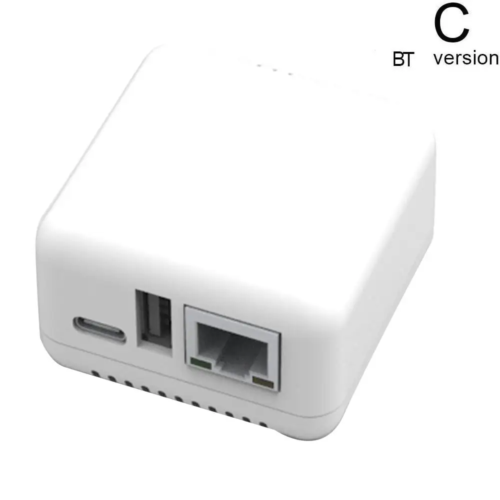 WiFi Network Wireless BT 4.0 Print Server Networking USB 2.0 Port Fast 10/100Mbps RJ-45 LAN Port Ethernet Print Dropshipping - 4