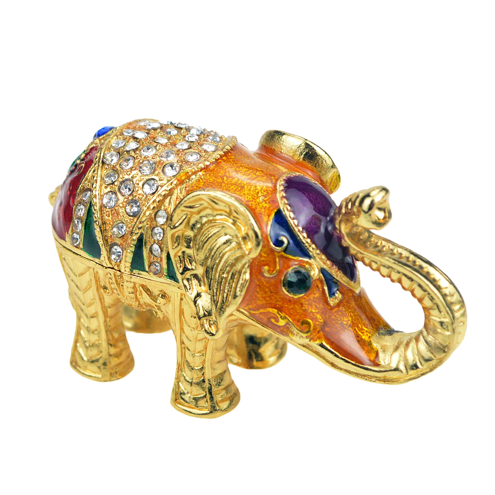 QIFU Lovely Small Elephant Figurine Souvenir Gift for Home Decor