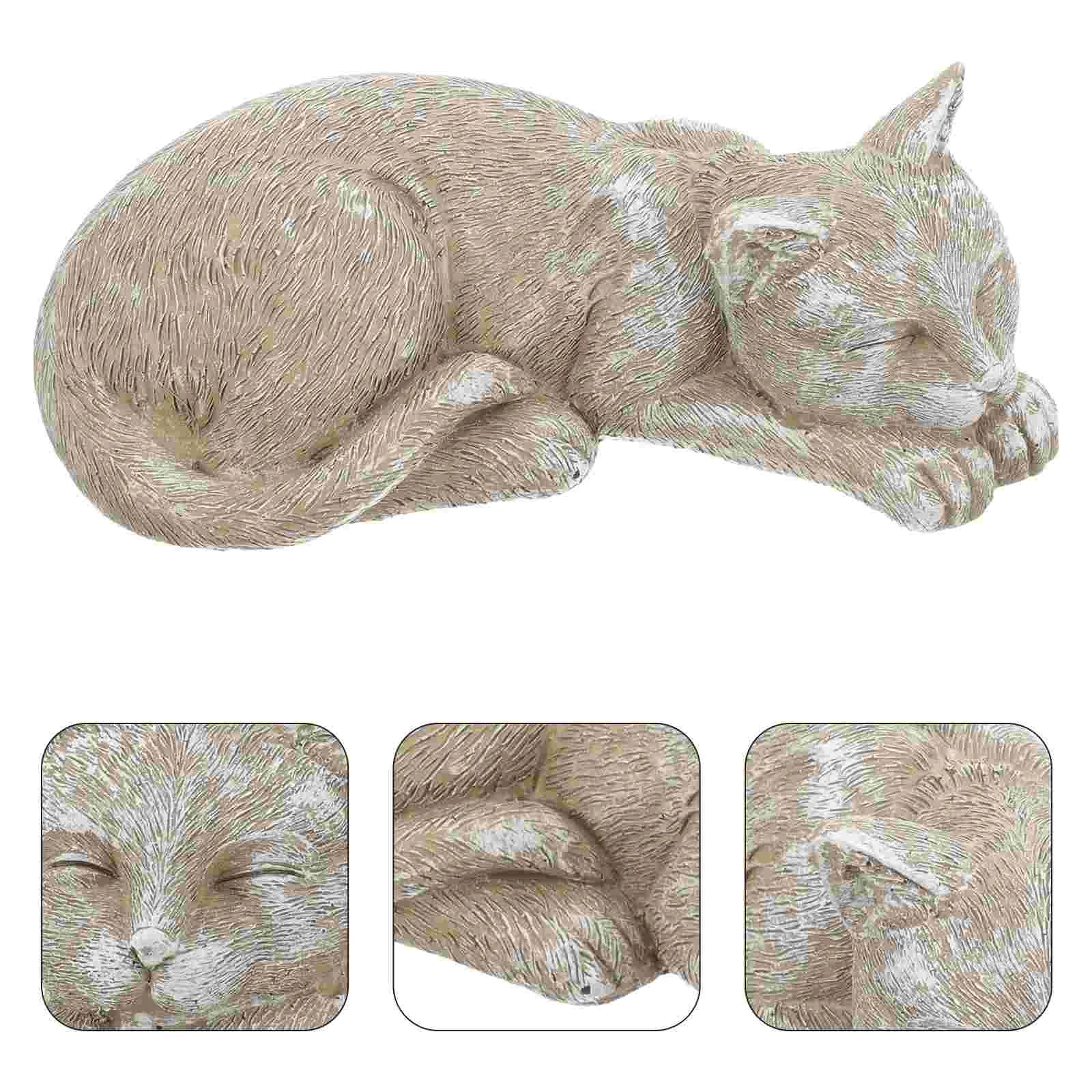 

Garden Pet Memorial Tombstone Statue Cat Memorial Stone Ornament Dog Cemetery Decorative (Dog) Cemetary Markers for Graves