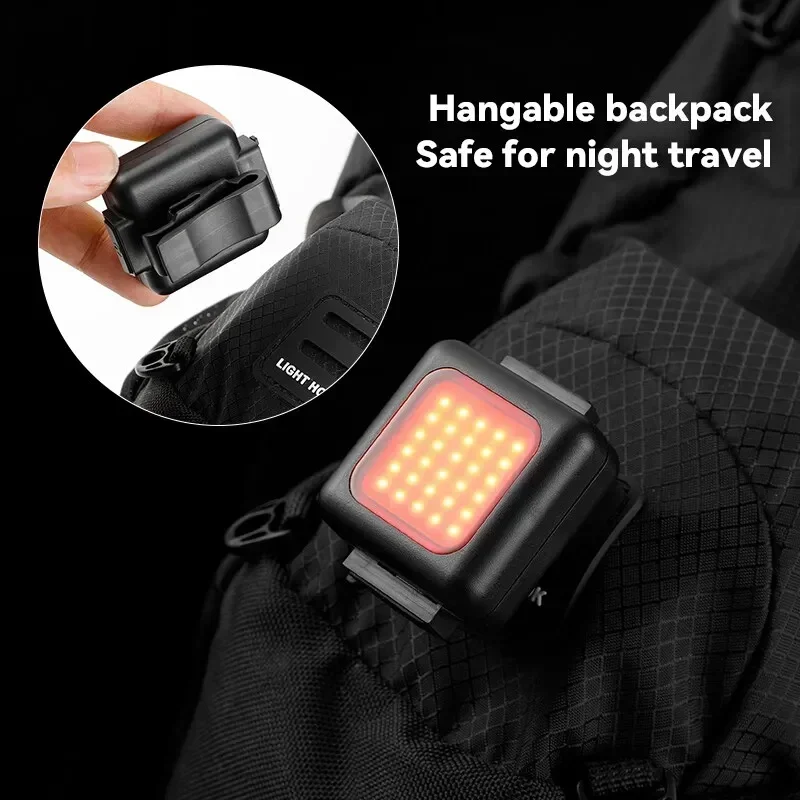 1 Pair Bicycle Front Rear Lights COB High Bright Bike Headlight Taillight USB Re