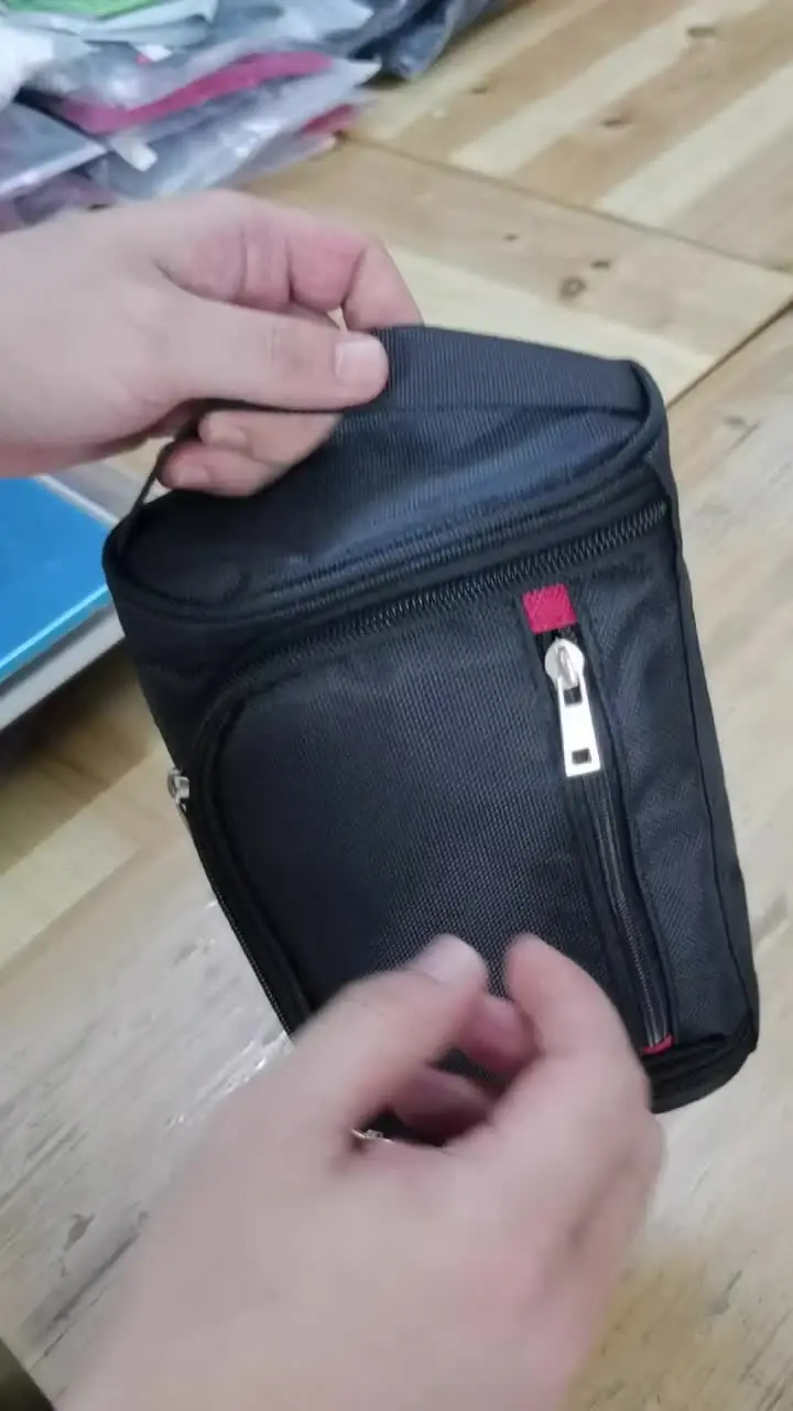Grand Sac De Toilette De Voyage Homme - Résistant à L'eau, Organiseur Rasage, Noir