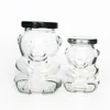 High Flint Glass Bear Jar with Metal Lug 100ml 180ml 250ml 300ml Bear Shaped Honey Jar MOQ1000 Custom Available Inbox Us 1
