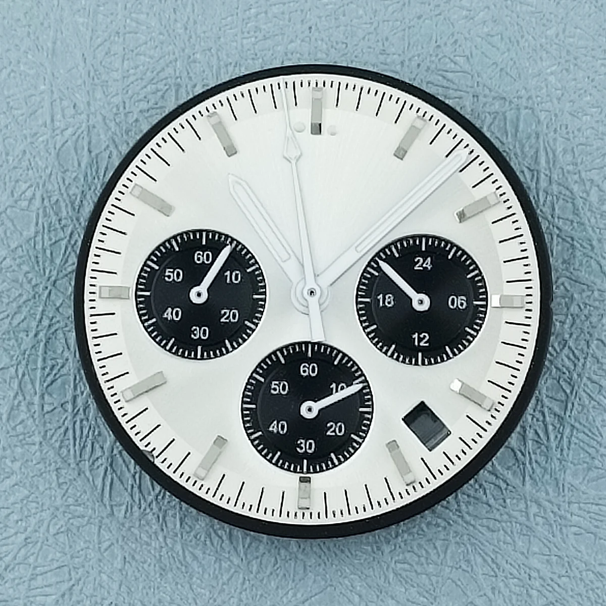 32.5mm VK Watch Dial for VK Quartz 63 Movement 6 Hands Watch Parts C3 Green Luminous Chronograph Face Customizable
