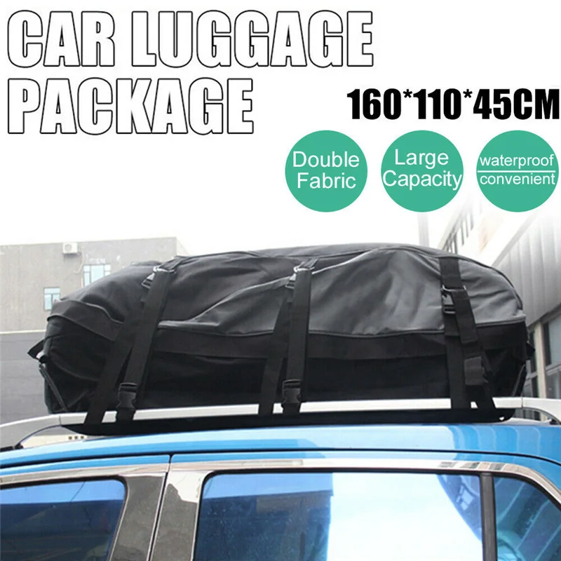 

600D Car Roof Top Carrier Cargo Luggage Waterproof Outdoor Travel Bag Rack Storage Rooftop Cube Bag Thicken Oxford Cloth Bags