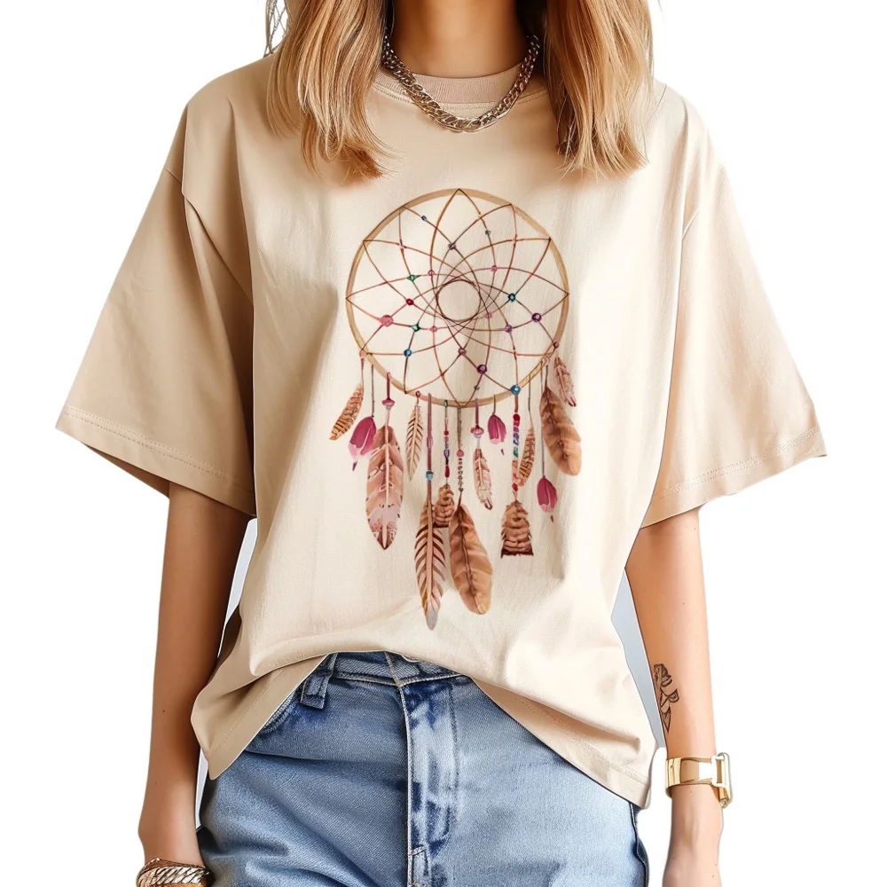 

Dream Catcher t shirt women funny comic tshirt female manga y2k clothes