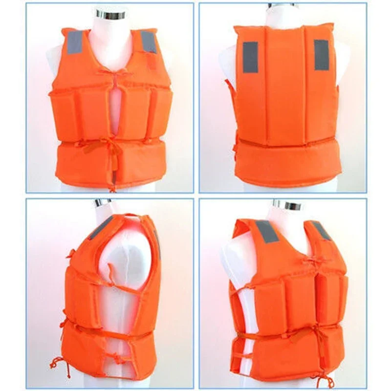 Adults Life Jacket Foam Swimming Aid Vest Children Buoyancy Survival Life Vest For Outdoor Fishing Water Sports Boating Surfing