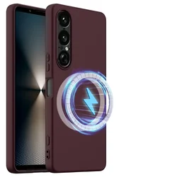 Custodia Premium in Silicone Opaco Liquido - Retro Armor Wireless Magnetico Anti-Fingerprint