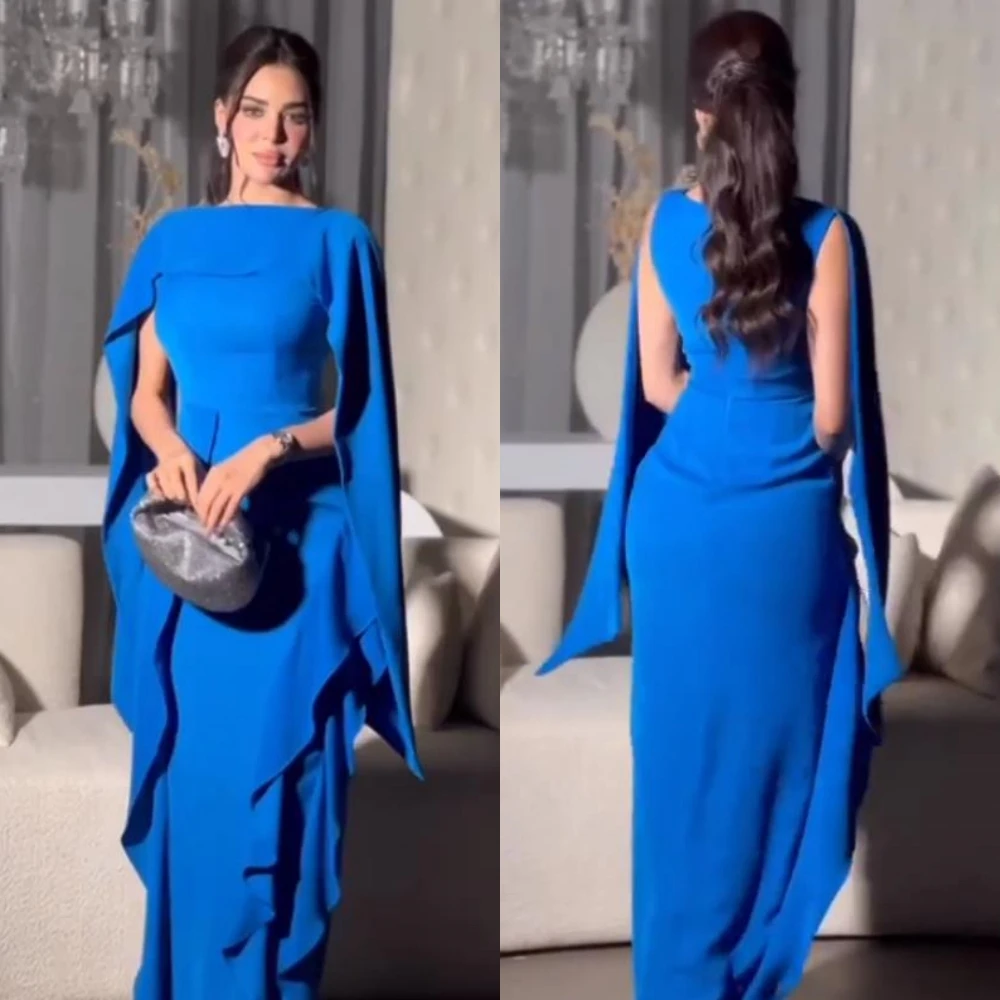 

Simple Fashion Jewel Sheath Party Dresses Hugging Skirts Charmeuse Prom vestidos de fiesta elegantes para mujer 2023