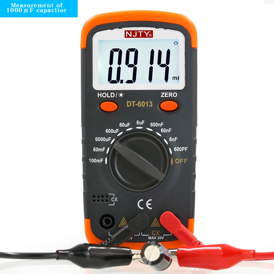 High Precision Digital Capacitance Meter for Measuring Capacitor Capacity capacitor tester inductance and capacitance meter
