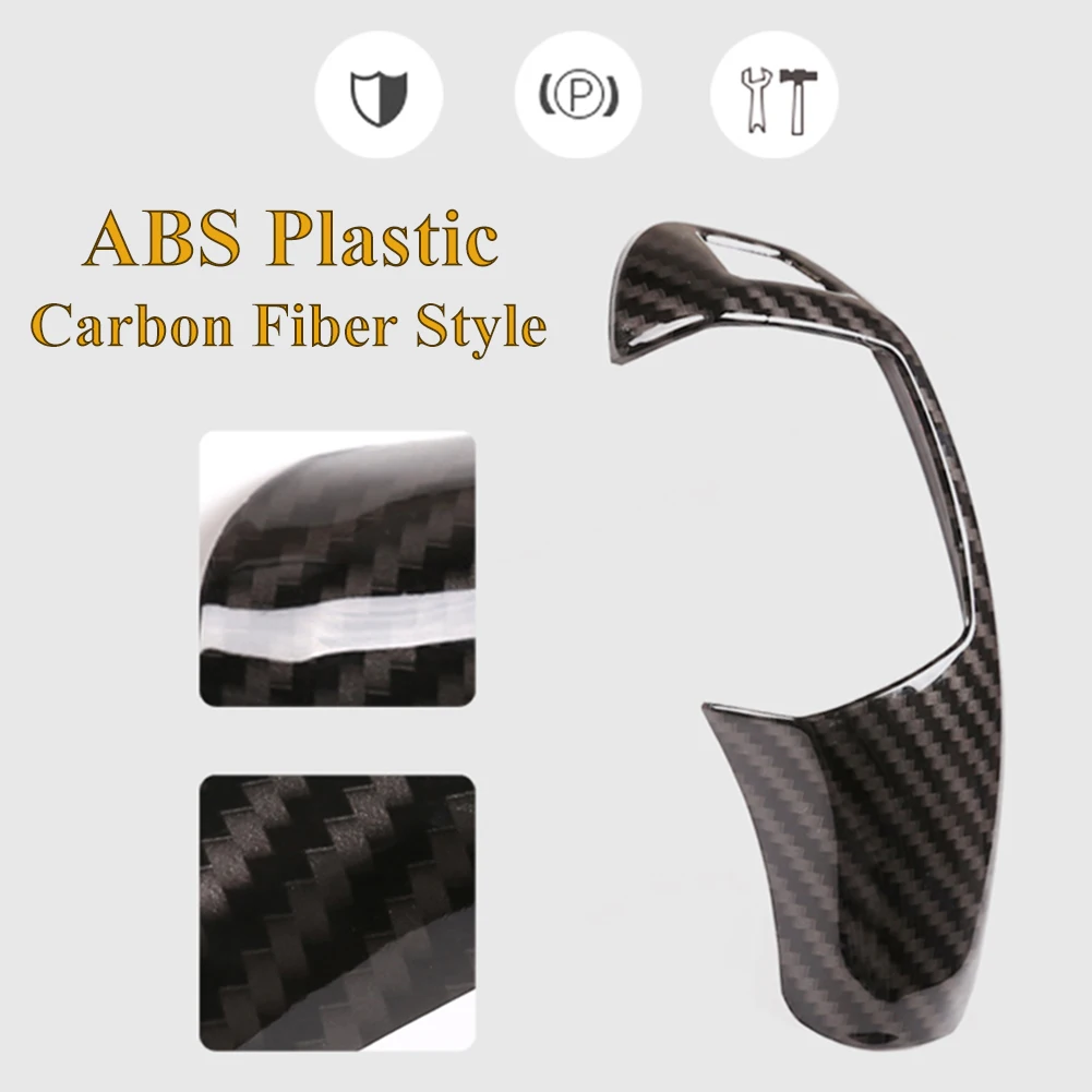 

ABS Carbon Fiber Style Car Gear Shift Cover Sticker Fit For BMW E60 E70 X5 X6 Car Accessories