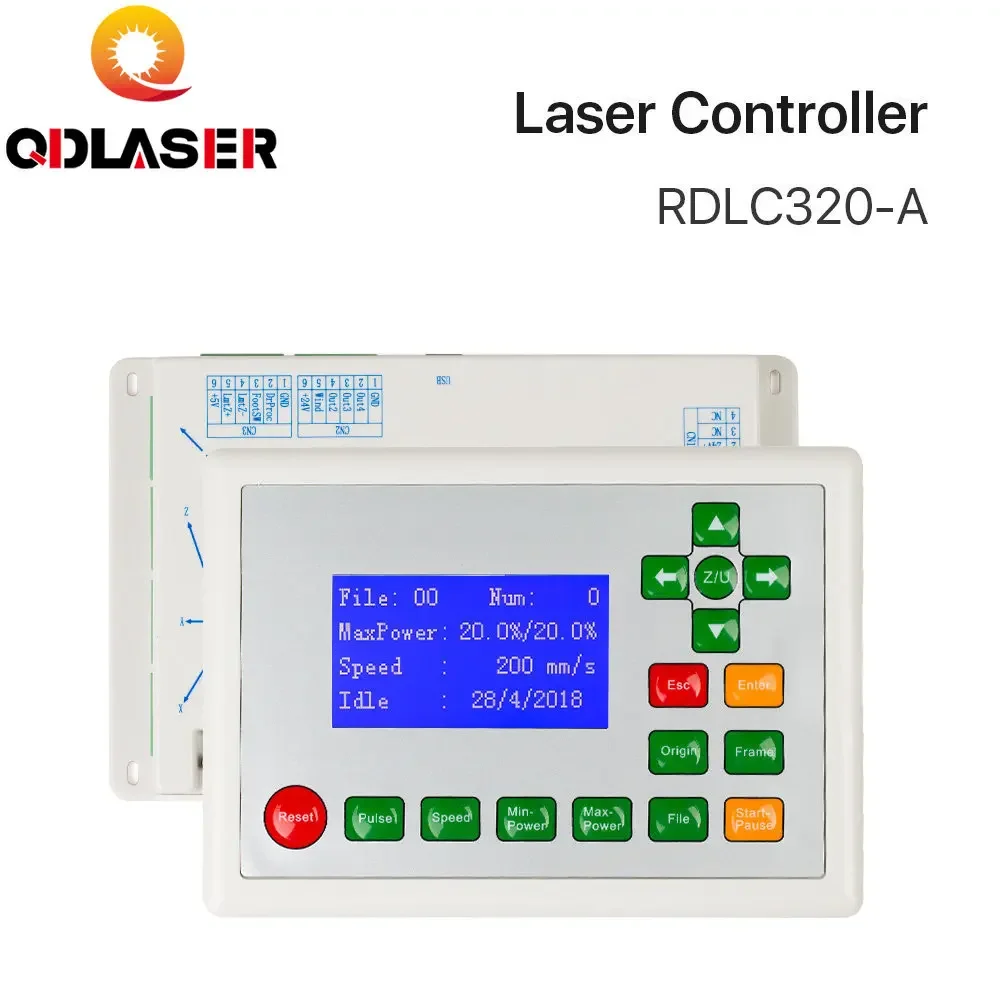 

QDLASER Ruida RD RDLC320-A Co2 лазерный контроллер DSP для лазерной лампы гравировальная и режущая машина RD320 320