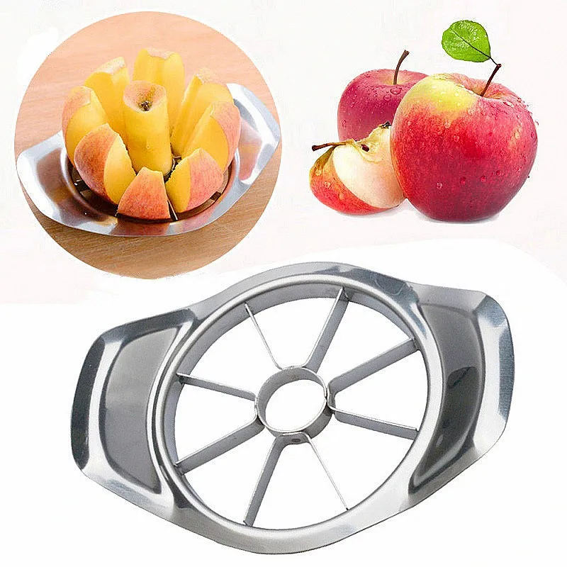 8 Blade Stainless Steel Apple Corer Slicer Fruit Splitter Pear Divider Cutter Ultra-Sharp Cutting Knife Vegetable Kitchen Tools