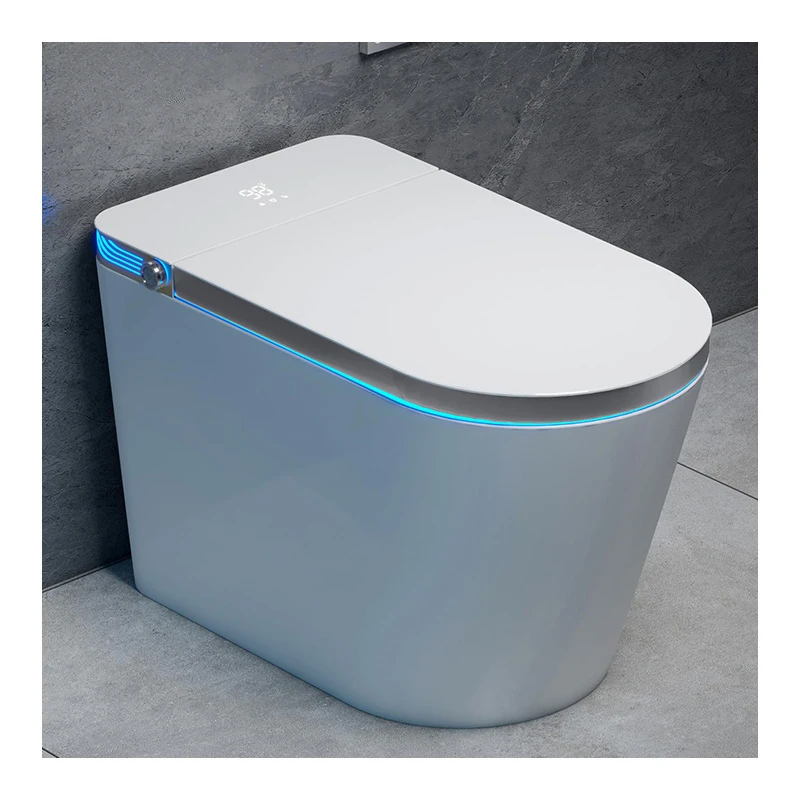 

Modern Smart Toilet with Automatic Open/Close Lid One-Piece Electric Toilet with Bidet Built In Heated Seat Auto Flush