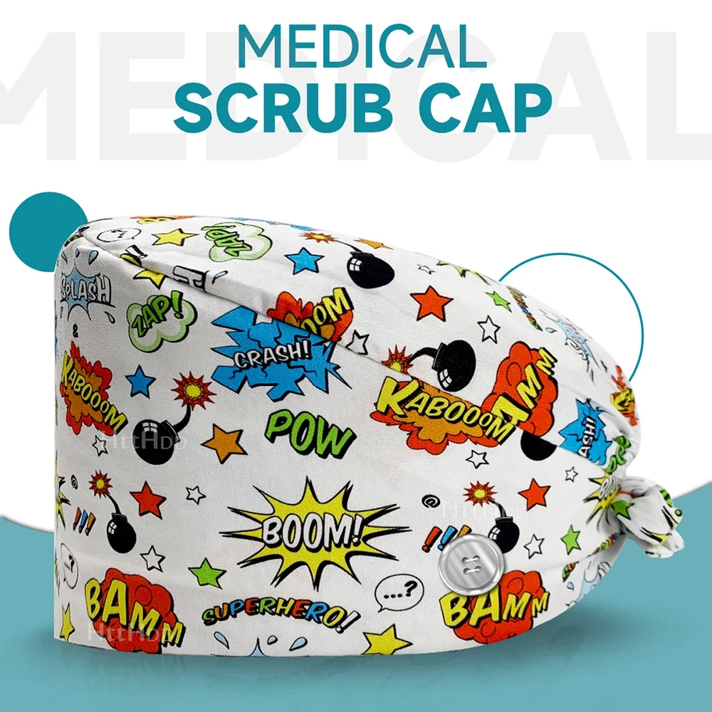 Medical Hospital Doctor Medical Caps Health Care Pet Clinic Nurse Beautician Nursing Hat Hospital Scrubs Cap  Nurse Accessories 2