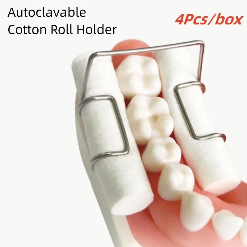 1284PcDentalCottonRollClipStainlessSteelAutoclavableCotton