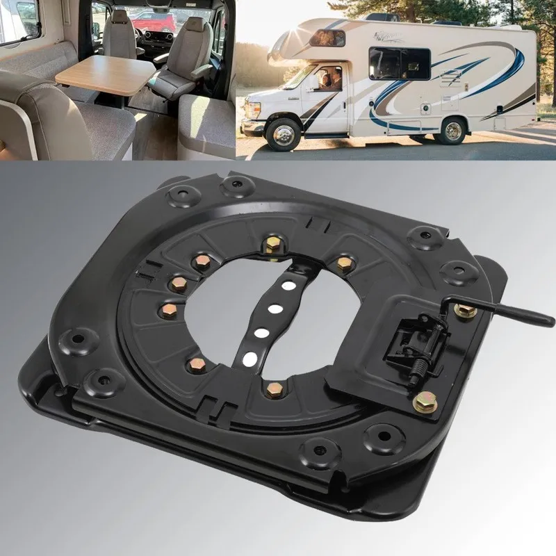 Seat Swivel Base 360 Degree Rotating Motorhome Seat Swivel Turntable 130 KG Load for Campervan Chassis Modification