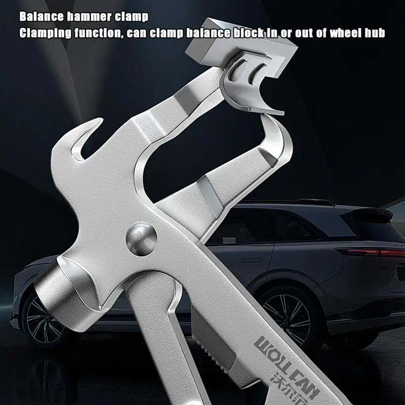 Weight Hammer For Tire Balancing Metal Wheel Weight Hammer Carbon Steel Wheel Weight Hammer With Anti-Slip Ergonomic Handle