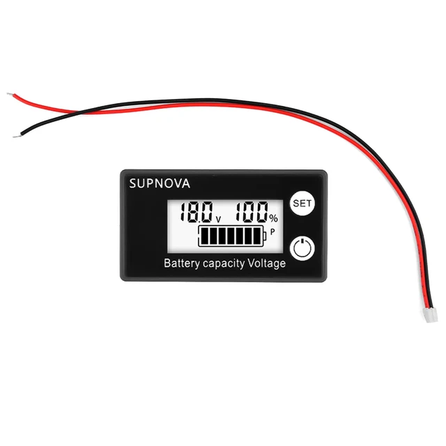 Car Battery Voltmeter Charge Level Indicator 12V 24V 48V Lithium