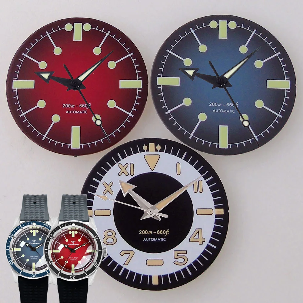 Diver Watch Dial 31mm for Seik NH35 NH36 Movement Green - Main Image