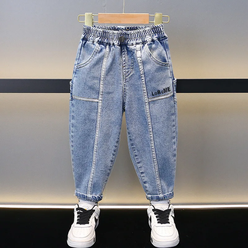 

Kids Boys Jeans Baby Clothes Classic Pants Children Denim Clothing Infant Boy Casual Bowboy Bottoms Trousers 2-9Years