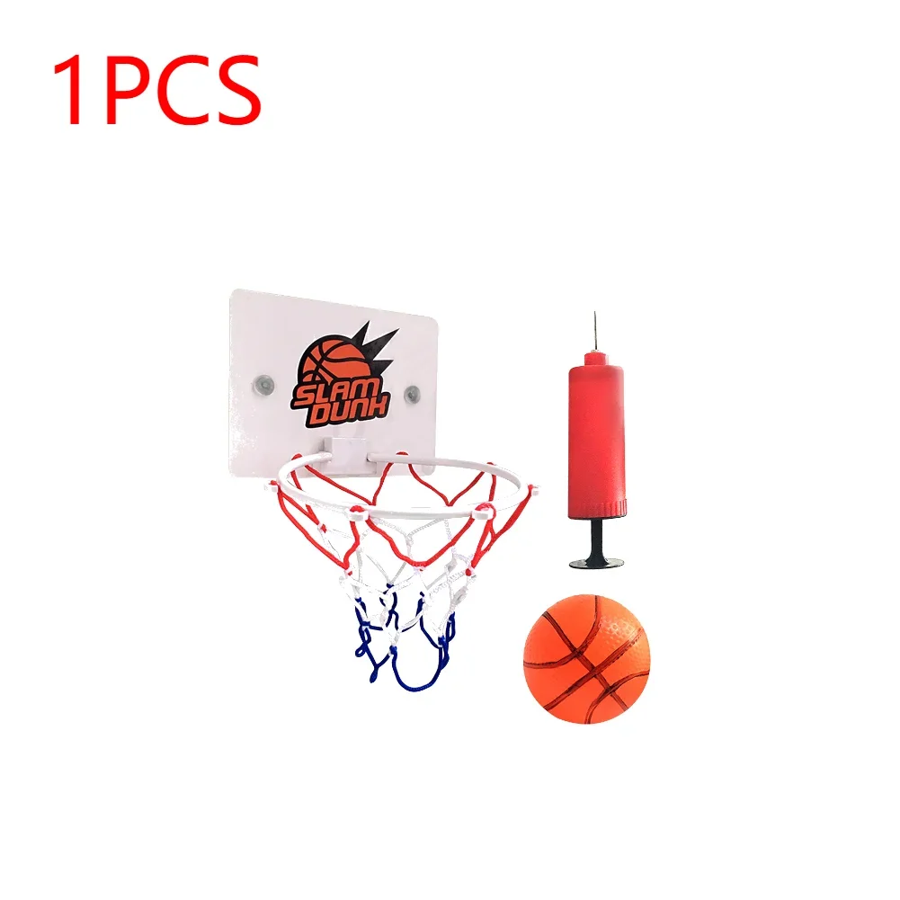 1-6 מחשבים מיני כדורסל מיני סט סט ערכת משחקים לילדים עם 1 כדור ו 1 משאבת מתנפחים כדורסל להגדיר משחק חיצוני מקורה לילדים