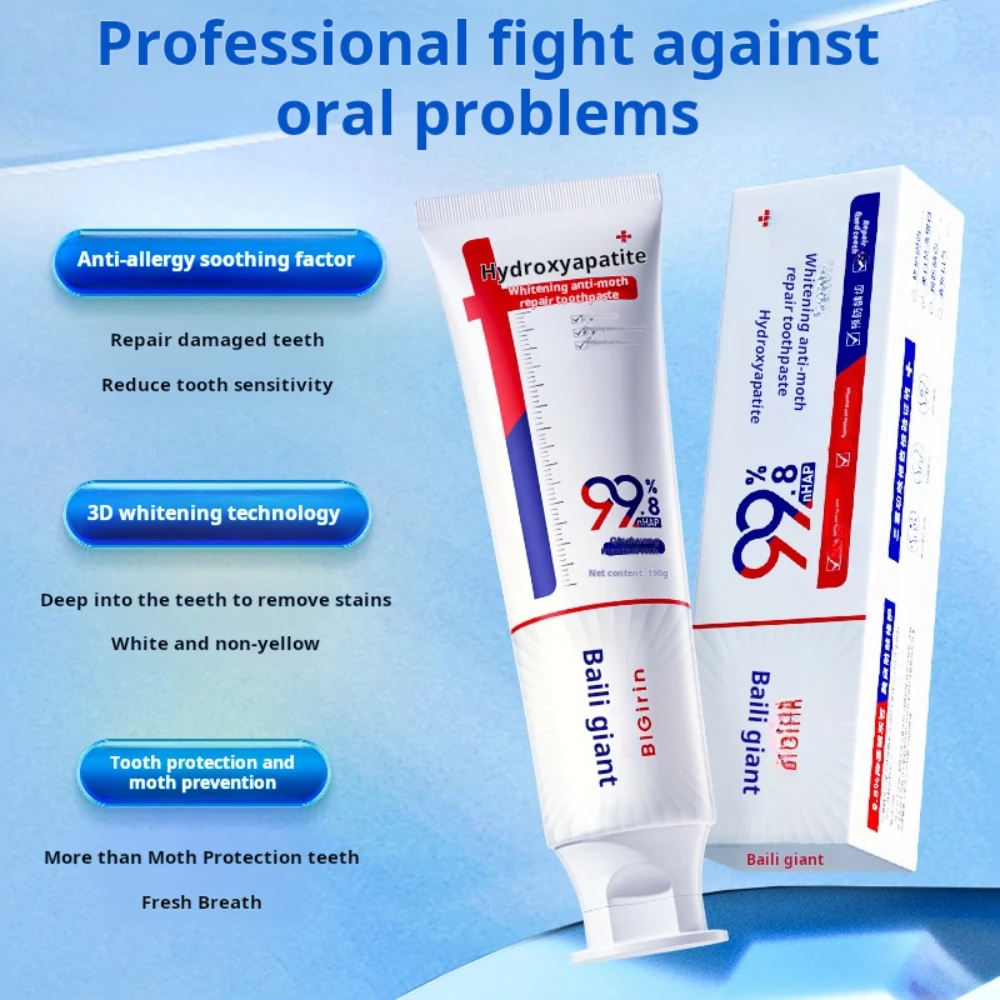 Baili Hydroxyapatite Toothpaste Removing Bad Breath Whitening Preventing Caries Fixing Yellow Teeth Whitening Product Teeth Health Product