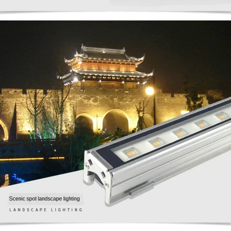 6pcs/lot Private model RGB LED outdoor wall washer with diamond line, hotel and building lighting