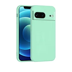 Premium Liquid Silicone Full - Cover Case with Soft Touch Finish - Pixel 8 (Emerald green)
