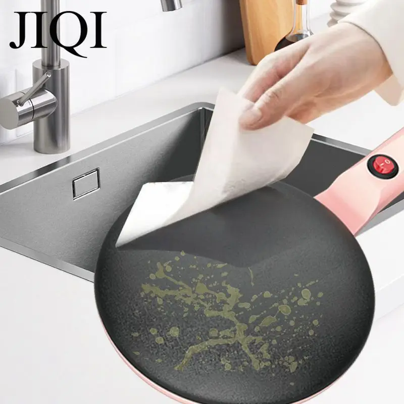 Electric Pancake Machine Fast heating Crepe Baking Pan Non-stick Grill Spring roll Egg roll Mixed grain cake Machine 110V 220V 4