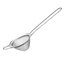 Premium 304 Stainless Steel Conical Fine Mesh Strainer for Bar Tools and Kitchen Use (1pc)