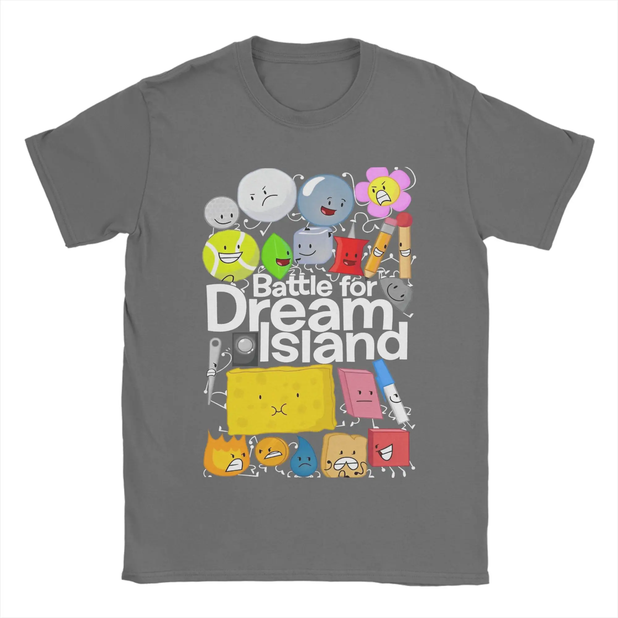 BFDI Battle For Dream Island 하라주쿠 패션 스타일 남성 여성 티셔츠 성인 어린이 소년 소녀 탑 키즈 부모 자녀 코튼 티셔츠