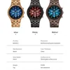 KUNHUANG Handmade Wooden Watch Multifunction Dial Mens Quartz Watch Luxury Luminous Chronograph Custom Logo relógio masculino 4