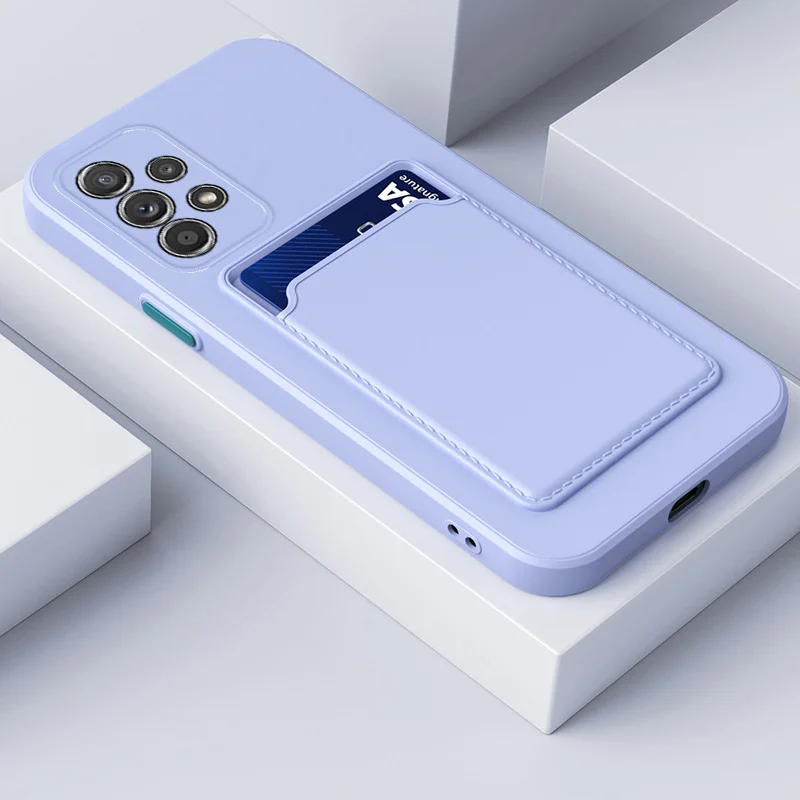 Premium Soft Silicone Card Holder Wallet Back Cover - Slot Design