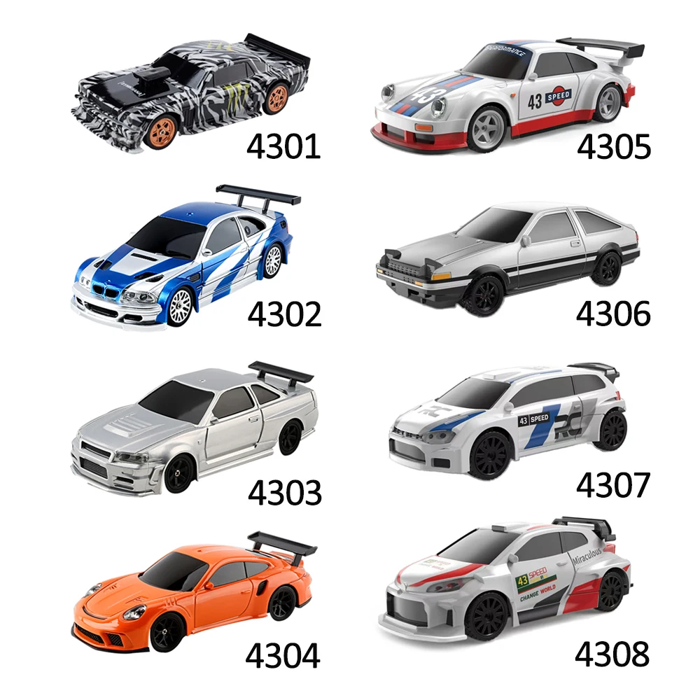 Upgraded 143 RC Drifting Car - High Speed 4WD Radio Control Mini Vehicle