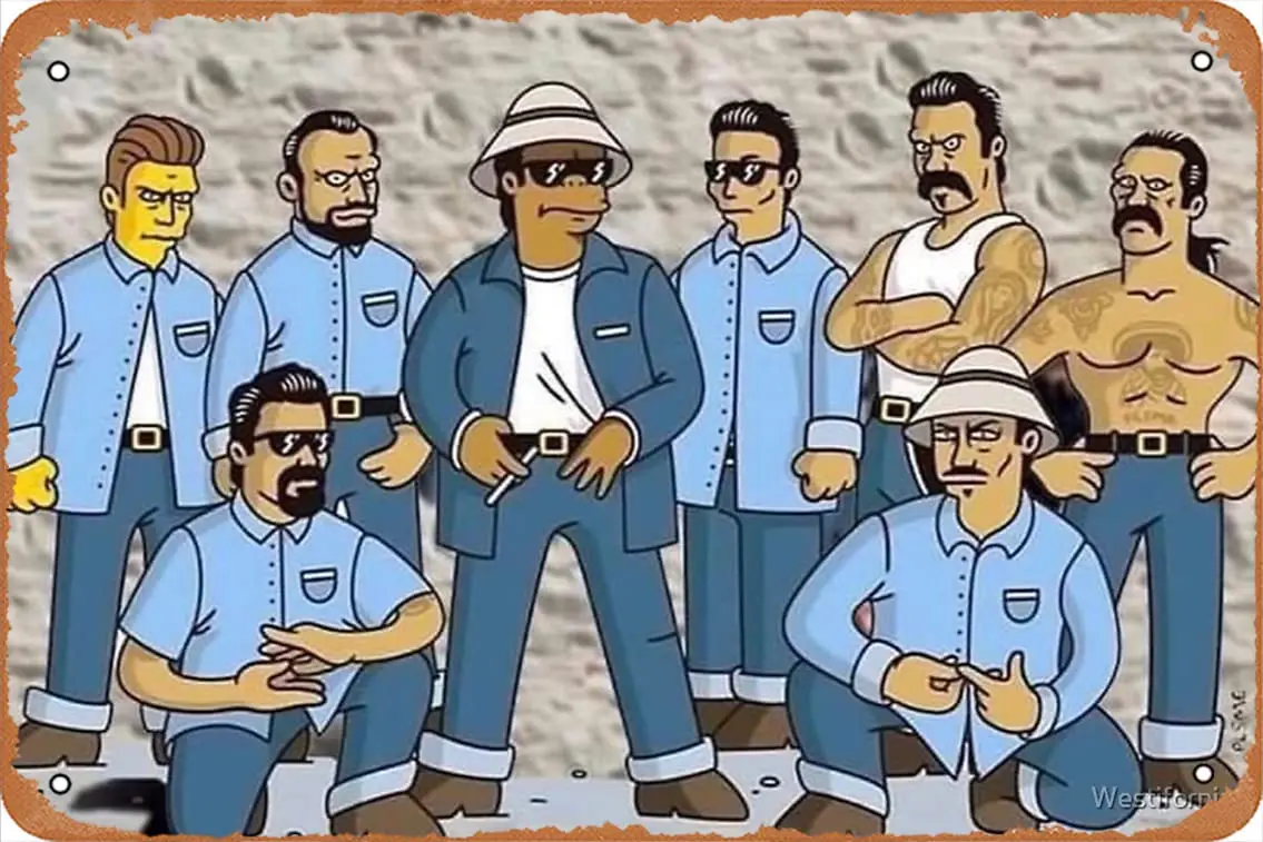 

Vatos Locos с изображением крови из холста, металлический жестяной знак, винтажный 8x12 дюймов