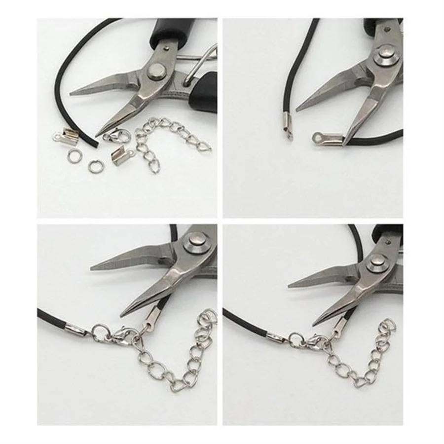 1 Set Beading Tweezer Lobster clasp Cord Jewelry Making Tool Set DIY Repair Tools Head pin Pliers Jewelry Making Kit Accessaries