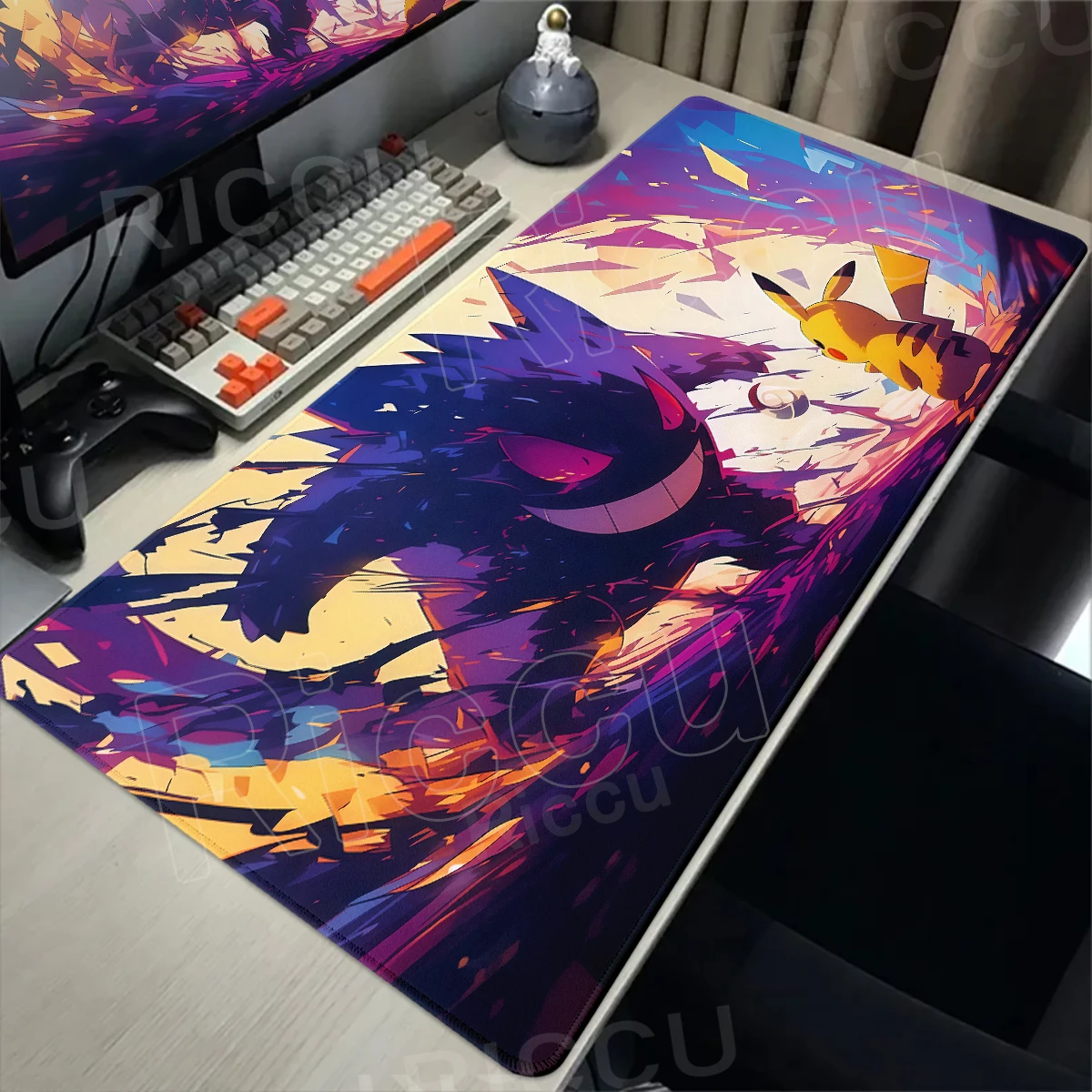 Anime Mousepad G-gengar Computer Laptop Keyboard Mouse Pad Gamer Accessories Decoracion Desk Mat Pokemon Large Gaming Mousemat